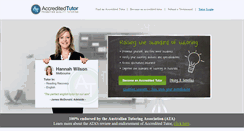 Desktop Screenshot of accreditedtutor.org