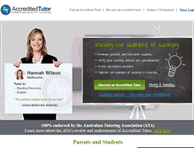 Tablet Screenshot of accreditedtutor.org